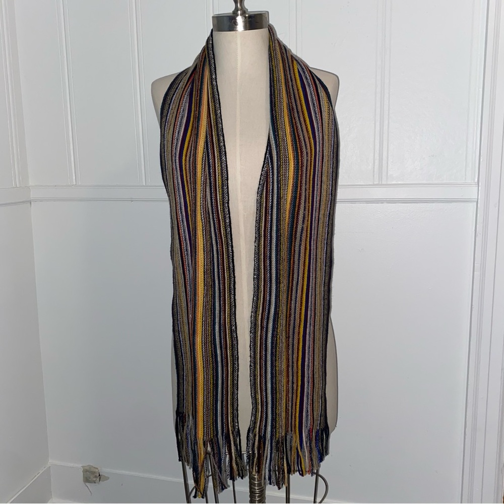 Multicolor Striped Scarf - Picture 4 of 5